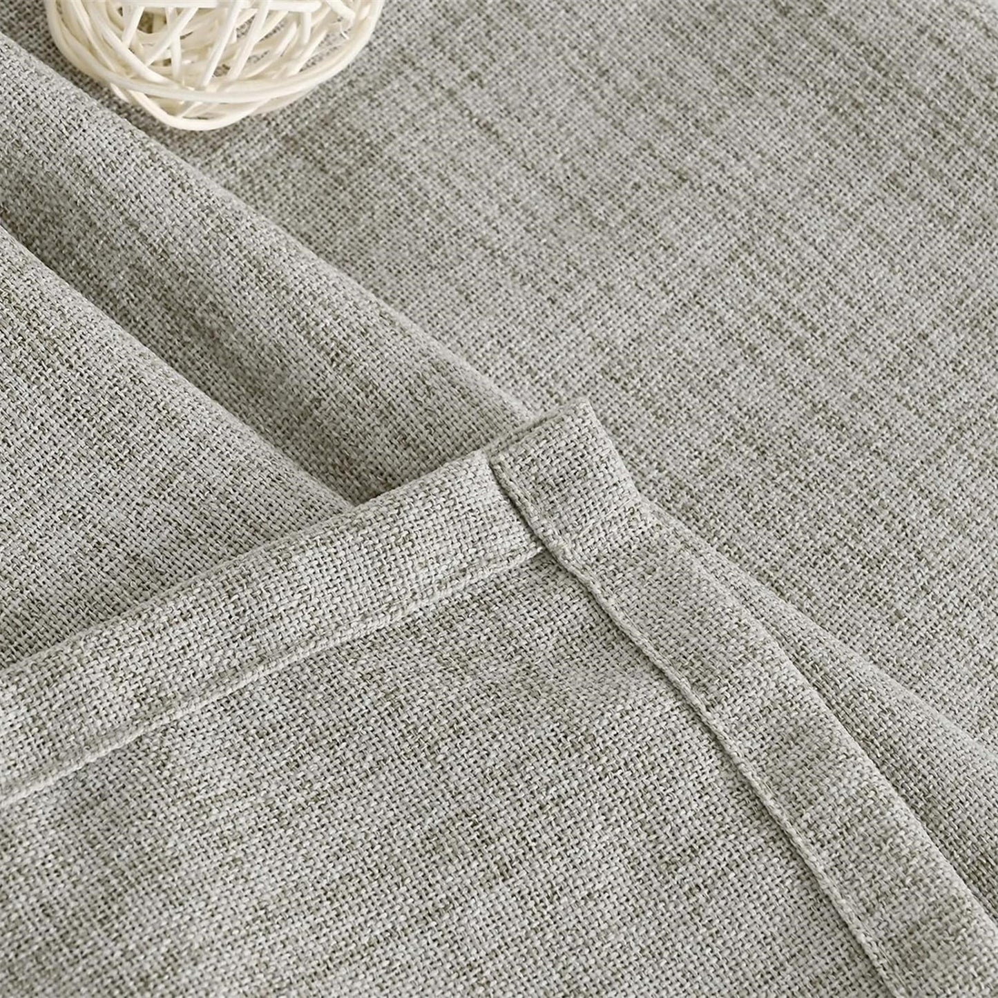 Japanese Style Linen Luxury Curtains with Grommet Design