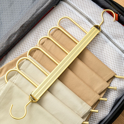 Wardrobe Space Saving Trouser Hanger | Durable Aluminum Clothes Hangers for Trousers