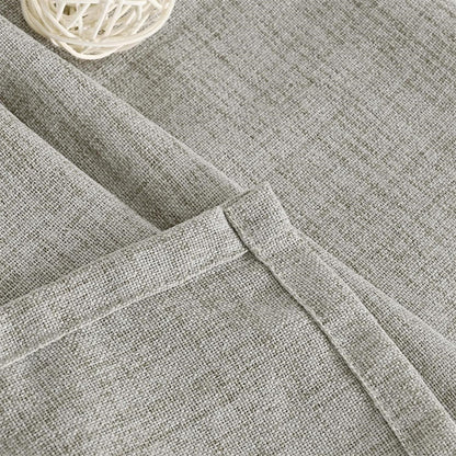 Japanese Style Linen Luxury Curtains with Grommet Design